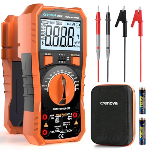 Crenova 890Z Digital Multimeter 6000-Count TRMS 1000VDC/750VAC Auto-Ranging