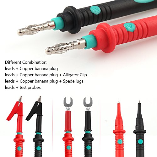 Multimeter Test Leads Kit Set of 16