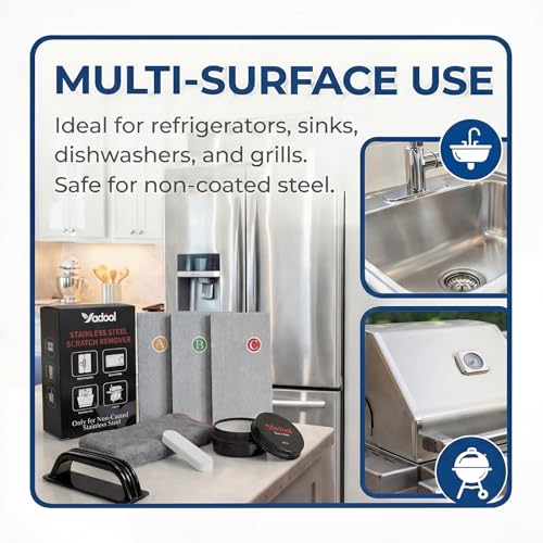 Stainless Steel Scratch Remover Kit for Sinks & Appliances - size: 0.53 Fl Oz (Pack of 2)