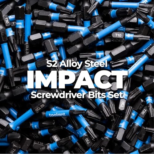 toolant 10PCS T25 2" Impact Torx Bits S2 Steel Security Torx - size: T25(2"*10pcs)