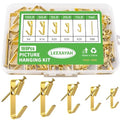 169 Picture Hanging Kit, 10-100lb Picture Hook Sets, Boxed 83 Metal Picture Hangers and 86 Nails, Suitable for Wooden Walls, Plasterboard Picture Hooks.