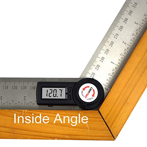 GemRed 82305 Digital Angle Finder Protractor Stainless Steel