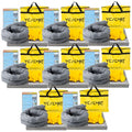 Universal Spill Kit for Chemical, Water & Garage Oil Cleanup 8 Pack - size: 8 Pack