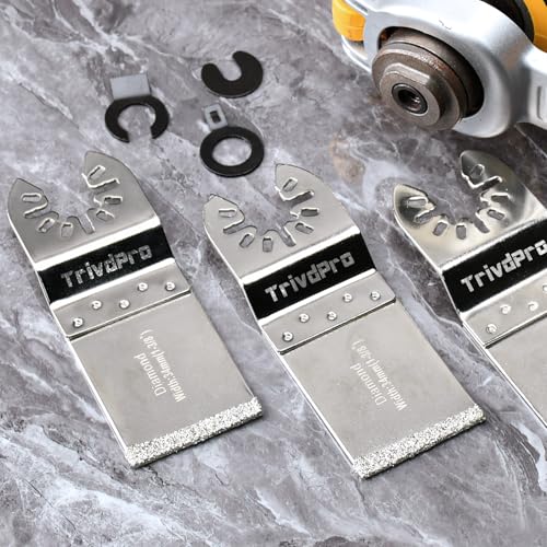TrivdPro Grout Removal Tool Blade - 15pcs Diamond Oscillating Blade