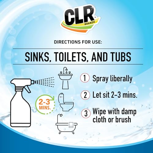 CLR Brilliant Foaming Action Bathroom Cleaner Spray 26 oz. Bottle 2 Pack - style: Brilliant Bath Lavender