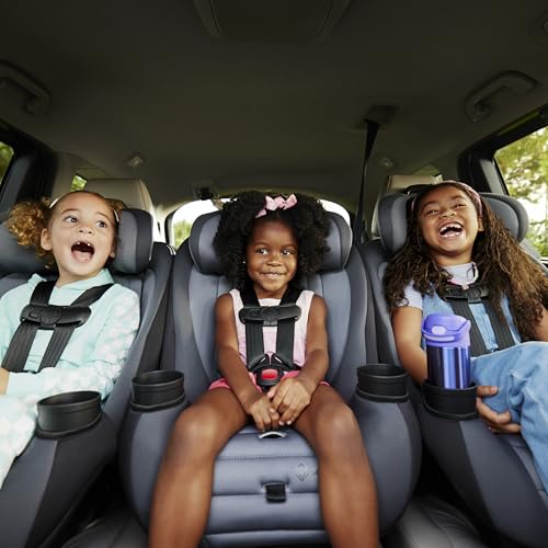 Safety 1st Ellaris 3-in-1 Convertible Car Seat, Slim Fit Design, Rear & Forward-Facing, 5-Position Headrest, Travel-Friendly with Machine-Washable Seat Pad, London Blue - color: London Blue