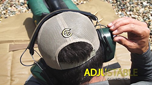 Caldwell E-Max Hearing Protection Earmuffs with Sound Amplification, Automatic Shut-Off, For Range and Target Shooting - style: Over the Ear