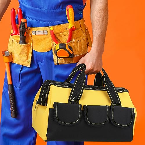 Sanwuta 3 Pack 13 Inch Tool Bags, Classic, Red, Army Green, Yellow - color: Red, Army Green, Yellow, size: 13 Inch, style: Classic