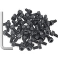 55 Pieces M5 x 8mm Socket Head Cap Screws, Thread Pitch 0.8mm, Sutemribor M5 Black Screws, 12.9 Grade Alloy Steel, Black Oxide Finish, Fully Threaded - size: M5 x 8mm, style: Socket Head