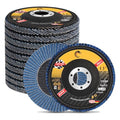 Flap Discs 40 Grit Zirconia Sanding Disc Set with Cutting Wheels for Angle Grinder, 4 1/2 x 7/8-Inch Flap Sanding Disc for Metal Stainless Steel，Type 27 Grinding Wheel Discs Kit(10 Pack) - style: 10PCS 40 Grit