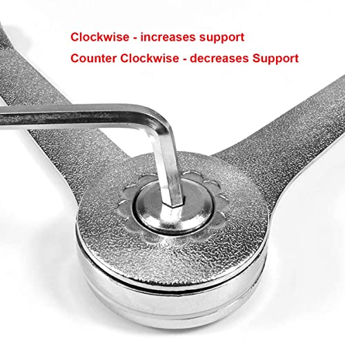 Qrity 2 PCS Adjustable Lift Up Stay Support Hinge - Bidirectional Operation - Support Up to 20KG - Opening Angle 75/90/110 - size: 2 PCS(New Version)
