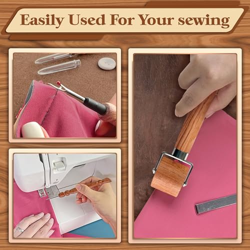 SAVINA 3Pcs Sewing Set - Seam Ripper, Seam Roller & Stiletto for Quilting - color: 2Pcs