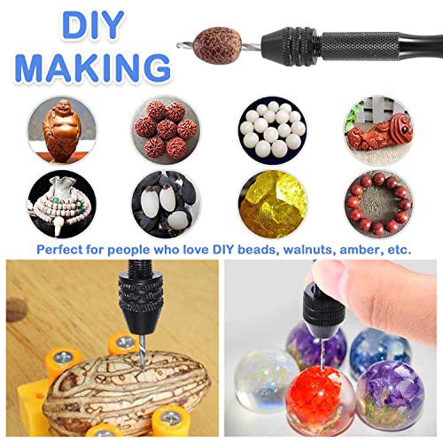 Mini Twist Drill Bits Set - 12Pcs 0.5mm-2.0mm Micro Wood Drill Bit 2.35 Shank Titanium Coated HSS Engraving Drill Bits Hole Drilling Tool for DIY Resin, Beads, Jewelry (12)