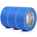 CHUANGSEED 3-Pack Blue Painters Tape 1.88 Inches x 60 Yards Blue Masking Tape Bulk - Sharp Edge Line Technology, Produces Sharp Lines Residue-Free and Artisan Grade Wall Trim Tape - color: Blue