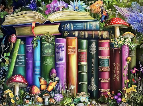 Adult Jigsaw Puzzle 1000 Piece Books - color: Natures Knowledge
