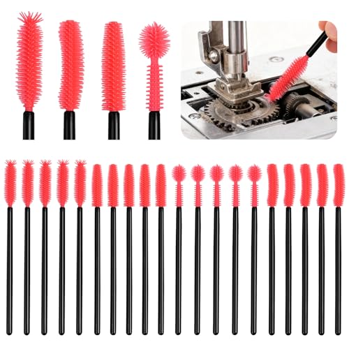 40PCS Sewing Machine Cleaning Brushes Silicone Bristle Maintenance Tools