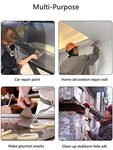 7PCS Drywall Tools, Putty Knife Set, 50# Steel Drywall Taping Knife,Spackle Knife,Wallpaper Scraper Putty Knives, Paint Remover for Wood, Scraper Tool With Storage Bag, Tool Gifts for Men