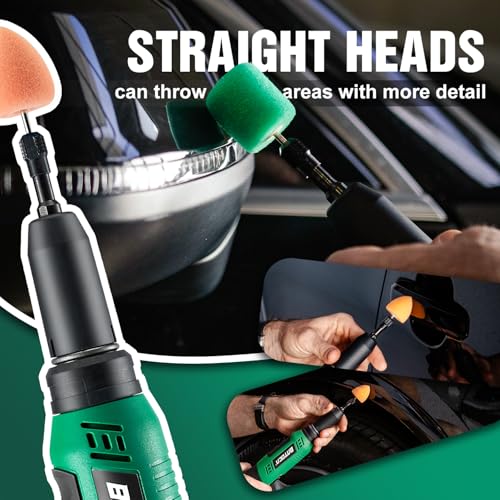 BATOCA S3 Cordless Car Polisher & S6 Mini RO/DA Buffer, Combo Kit, 2-in-1 - size: S3+S6 Combo kit with 2 batteries