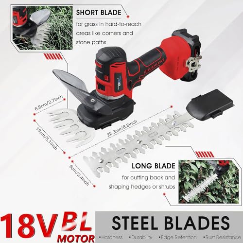 NEWONE 12-Tools Set Power Tool Combo Kits Compatible with Milwau-kee 18V Battery,Cordless Tool Set,2 Batteries and Charger (12-Tools Set Red) - color: 12-tools Set Red