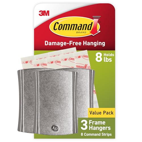 Command 8 lb Universal Hangers, 3 Hangers, 8 Strips - size: Jumbo, style: 3 Hangers