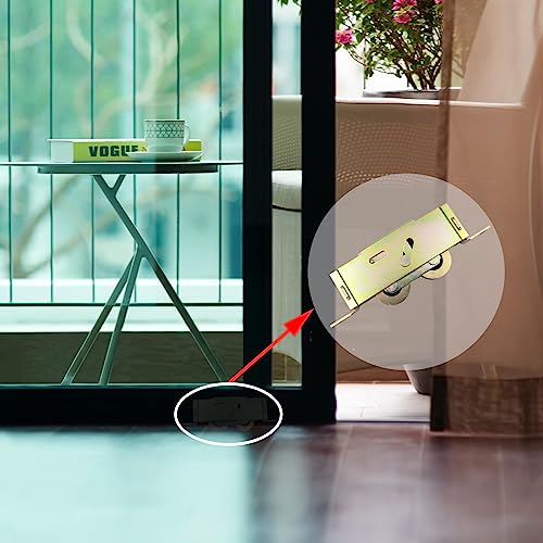 Sliding Patio Door Tandem Roller Assembly for Guardian Glass Doors, 1-1/4" Steel Ball Bearing, 5-3/4" Hole Centers, Edge Adjustable, 2 Pack - style: Edge Adjuster