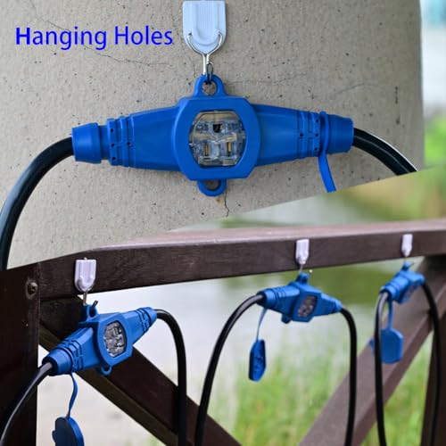 30 Feet Multi Outlet Extension Cord 12 Gauge 7 Nema 5-15R Outlets - size: 12 Gauge 30FT 7 Outlets