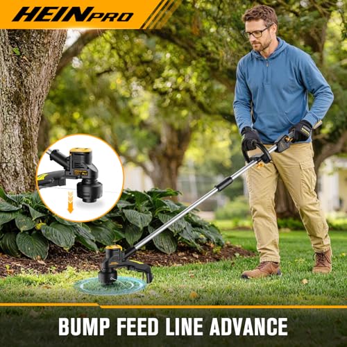 HEINPRO Cordless Weed Wacker Compatible with DeWalt 20V MAX Battery - size: 16-INCH