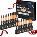 toolant Impact Allen Wrench Drill Bit Set, 20-Piece Metric & SAE, 2-inch - size: 20pcs Hex Bits for Gifts