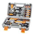 CARTMAN Complete Household Tool Set, Orange Hand Kit With Storage Case - color: Light Orange