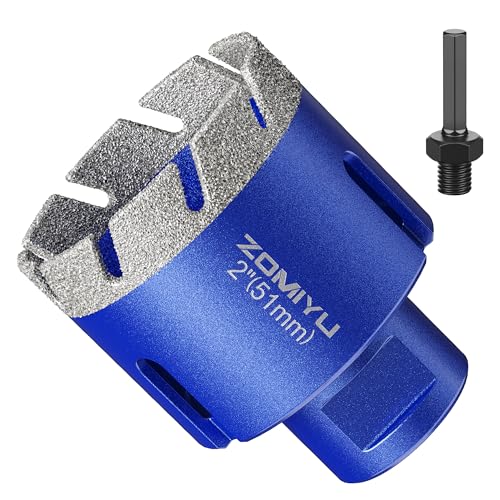 2" Diamond Hole Saw, Wet/Dry Diamond Core Bit for Tile Granite - size: 2"(51mm)