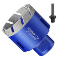 2" Diamond Hole Saw, Wet/Dry Diamond Core Bit for Tile Granite - size: 2"(51mm)