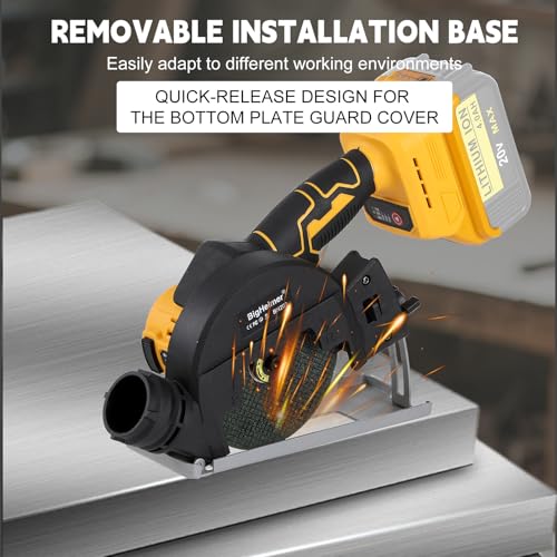 Brushless Mini Circular Saw for DEWALT 20V Battery, 2-in-1 Cutter & Grinder