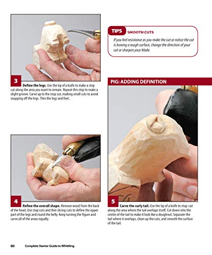 Complete Starter Guide to Whittling: 24 Easy Projects You Can Make in a Weekend (Fox Chapel Publishing) Whittling for Beginners with Woodcarving Patterns, Step-by-Step Projects, and Easy Carving Tips