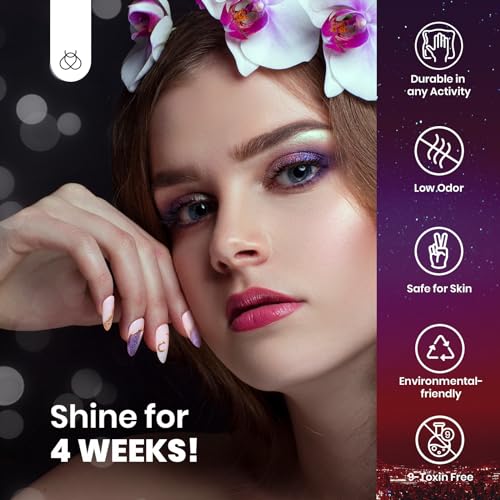 Beetles Cat Eye Gel Nail Polish Set, 6 Colors Glitter Gel Nail Kit - color: 0-0-Cute Cat Eyes