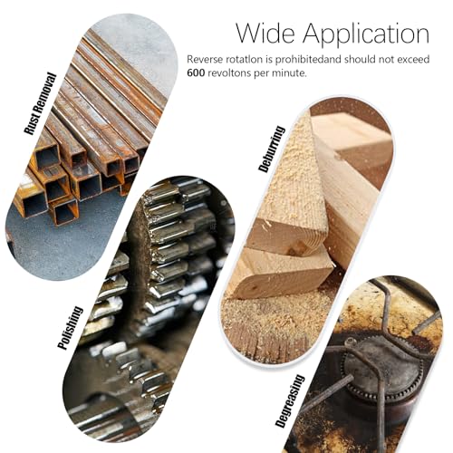 20Pcs Wire Bore Brush for Drill Set 1/4" Hex Shank Stainless Steel Wire Brush (8/10/13/15/17/19/22/25/28/30mm) Each 2 Drill Brushes Attachments for Rust Paint Removal Grinding Sanding Polishing
