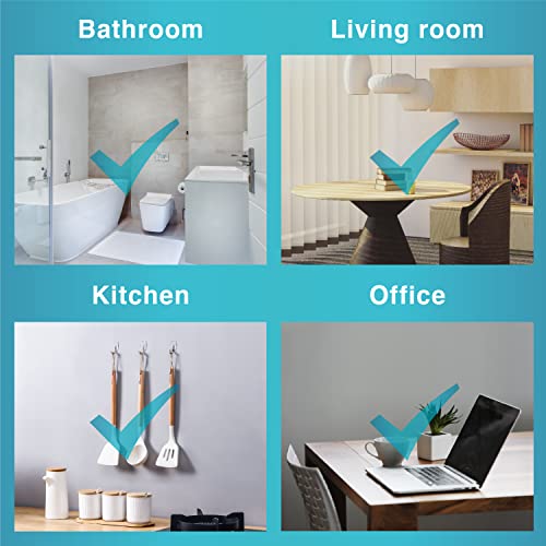 MOVELYST Clear Wall Hooks for Hanging, 30 Hooks+40 Strips, Value Pack (S) - size: Small, style: Clear-30+40