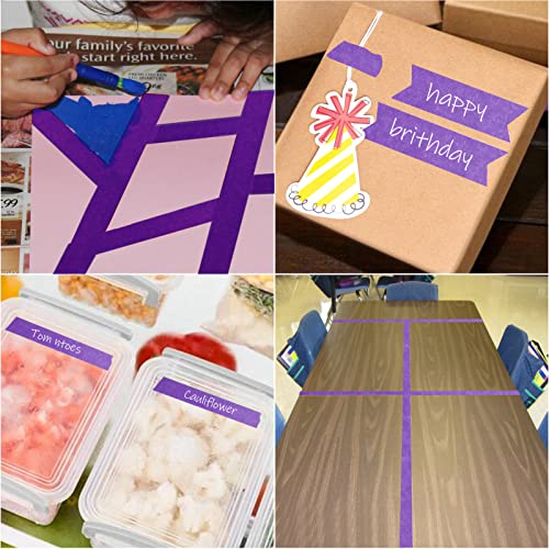 Purple Painters Tape,1 inch x 60 Yards - color: Purple