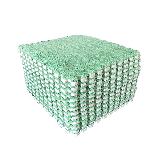 12pcs Tiled Puzzle Play Mats, Mint Green - color: Mintgreen