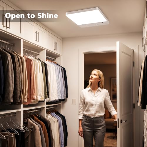 BrizLabs Magnetic LED Ceiling Light 2 Pack, USB-C Rechargeable & Wireless - size: 5.9 Inches