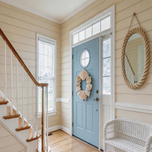 NeatiEase Vinyl Transom Window, 10" x 30" Fixed Glass Household Windows with Grids and Dual-pane Tempered Glass for House, Shed, Doors, Garage, Chicken Coop, Basement (White) - size: 10"x30"