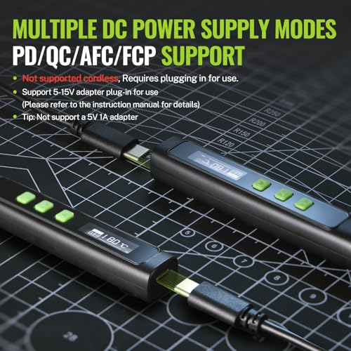 WORKPRO DC Soldering Iron Kit, Fast Heating Soldering Iron Pen with 3 Tips