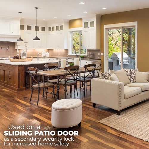 Prime-Line Patio Sliding Door Loop Lock, Child Safety & Security, Chrome - size: 2-1/8 in.