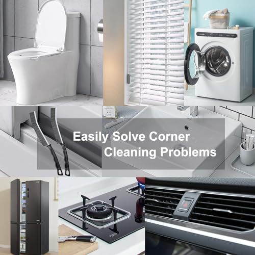 Crevice Cleaning Brush，Hard-Bristled Grout Brush，2026 New Multifunctional Gap Cleaning Brush Tool，Dead Corners Brushes for Bathroom Kitchen Tiles Window Door Slots，3pcs