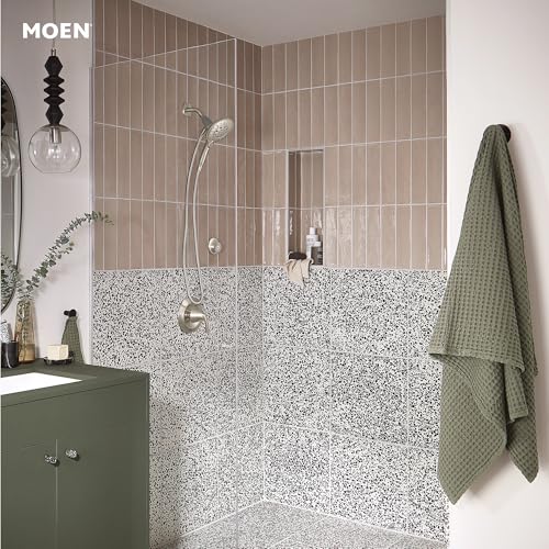 Moen Engage Spot Resist Brushed Nickel Six-Function 5.5-Inch Removable Handheld Showerhead with Magnetic Docking System, 26112SRN - color: Spot Resist Brushed Nickel, size: 5.5-Inch