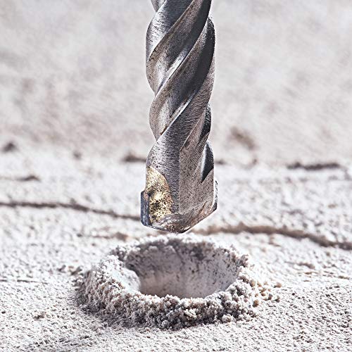 uxcell Masonry Drill Bit 10mm x 200mm Carbide Tipped Rotary Hammer Bit Round Shank 110mm Drilling for Impact Drill - size: 10mmx200mm