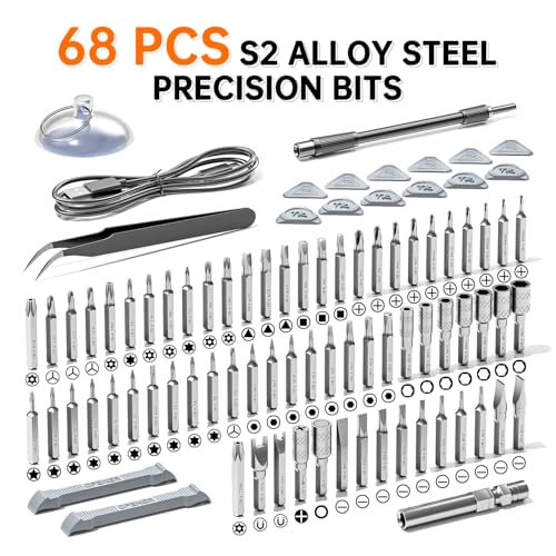 ANVANNA 88-IN-1 Mini Electric Screwdriver Set is a comprehensive electric precision tool kit designed for electronics repair and DIY projects - style: Pro Orange
