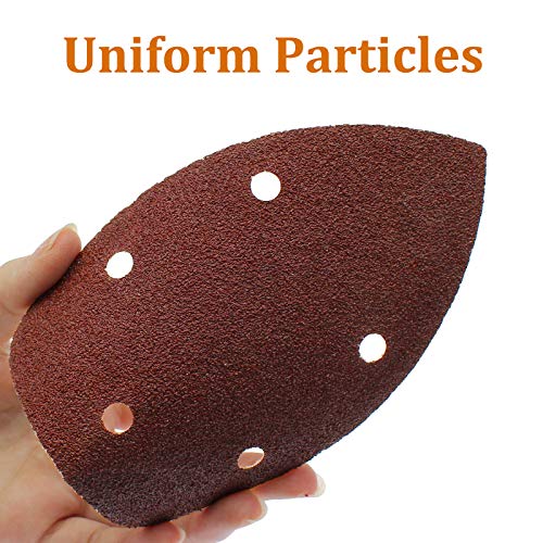 50 Pcs Mouse Detail Sander Sandpaper, 60 Grit, 5 Hole - size: 60 Grit - 50 Pcs