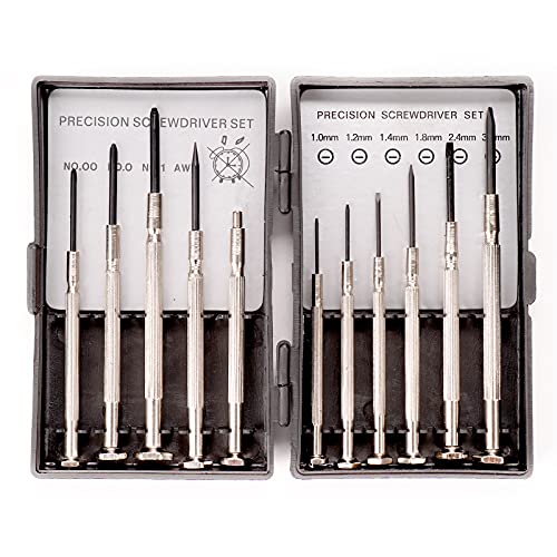 11PCS Mini Precision Screwdriver Set, XAQISHIRE Small Screwdriver Set for Repair Computer, Electronics, Toys, Watch - style: 11pcs