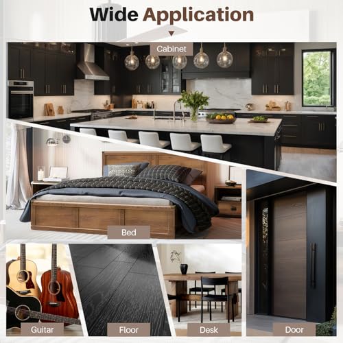 Vinyl Laminate Hardwood Floor Repair Kit -6 Colors Floor Wax Wood Furniture Touch Up Marker Restore Any Scratches, Stains, Cracks, Hole for Floor, Door, Cabinet - color: B-6 Colors