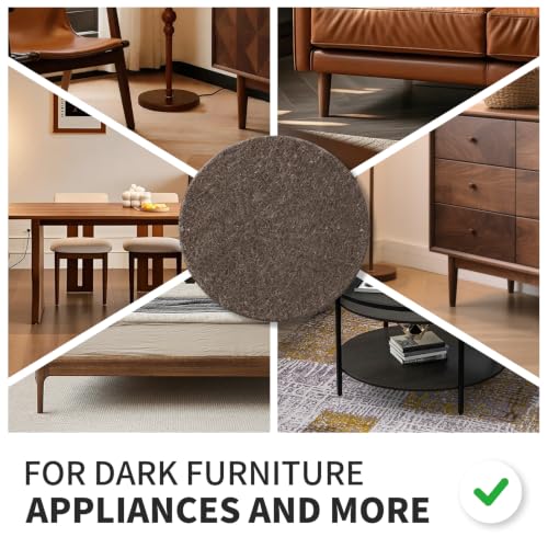 Yelanon Felt Furniture Pads 216 Pcs for Hardwood Floors Brown - size: 216 pcs Brown